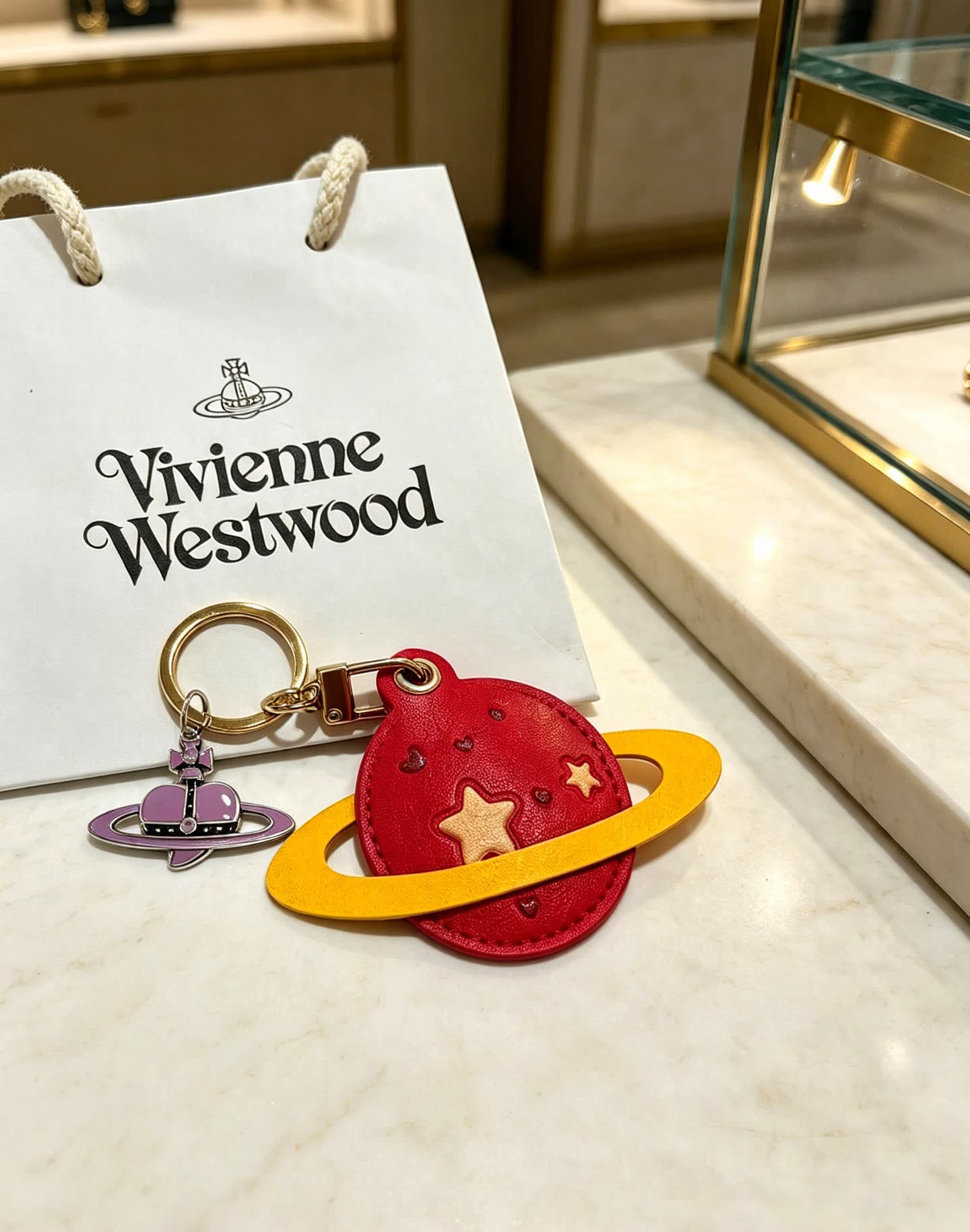 Vivienne Westwood Saturn Keychain